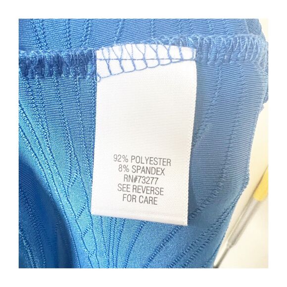 Croft & Barrow Blue Embroidered Wavy Design Cardigan Size 2X Lapel Collar - Picture 11 of 13